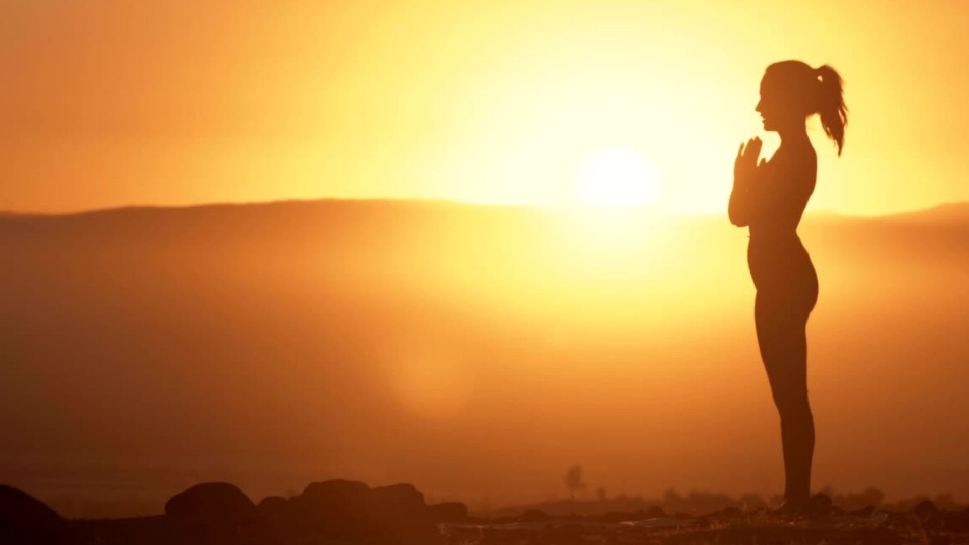 _Beige Green Sepia Morning Yoga Full Body Stretch Youtube Intro Video